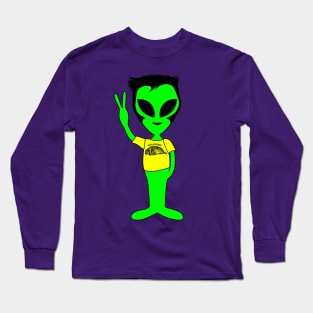 Peace Alien - Wolverines Animal Fan T-Shirt Long Sleeve T-Shirt